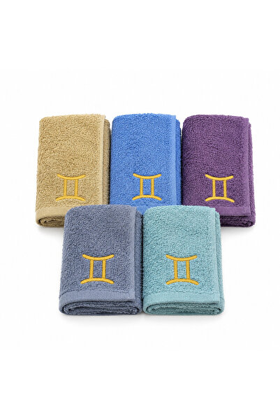 Hotel Supplier Set 5 prosoape de mâini și bucătărie cu broderie Gemeni, 30 × ...