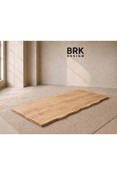 BRK Design Dalga Kenar Doğal Çam Masa Tablası 80x100_TAB6-01