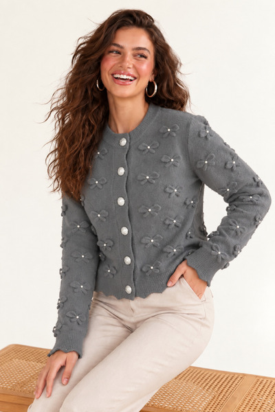 TOFAN TRİKO Plush Cardigan with Bow Detail