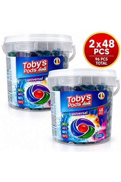Toby's Pods 4in1 2x 48 τεμάχια κάψουλες γενικής χρήσης 4 σε 1