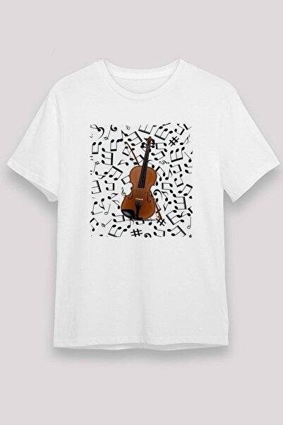Darkhane تي شيرت أبيض للجنسين من فايندر فايندر للقيثارة