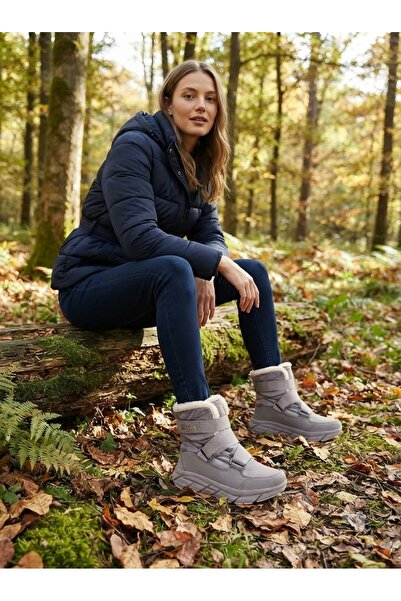 U.S. Polo Assn. Cherry 4Pr Gray Women's Outdoor Boots-Waterproof