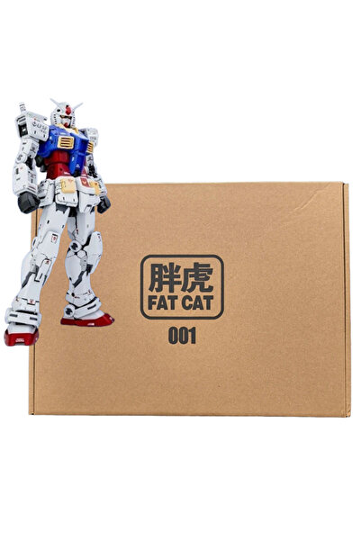 BANDAI Red With Box 【IN STOCK】FAT CAT Model RX-78-2 2.0 MG 1/100 Assembly Mod...