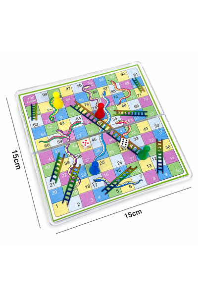 Choice Snakes and Ladders Folding Crystal Board Game Set Chess Snake Ladder F...