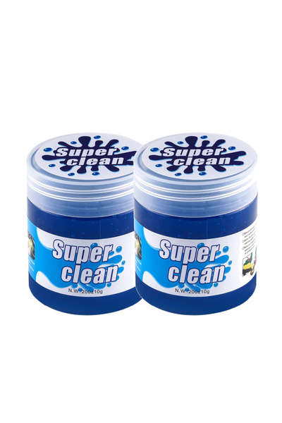 Choice 200g 2pcs Car Cleaning Soft gel Duster To Removes Interior Cleaning Ma...