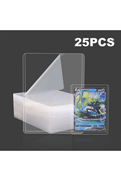 Choice White 25pcs 25-100pcs 3" x 4" Hard Card Sleeve Clear Anti Scratch Prot...