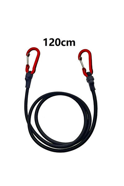 Choice 120cm Heavy Duty Bungee Cord Elastic Tie Strap String Carabiner Hooks ...