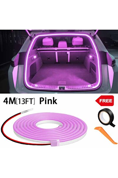 Choice 4M Pink Set Car High Brightness Trunk Lighting Ambient Light Interior ...