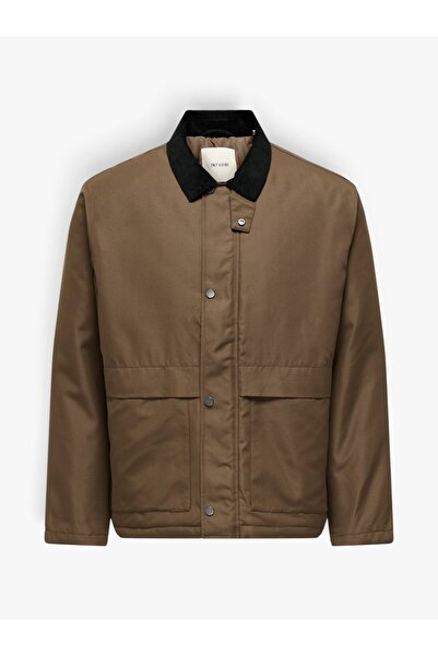 Only & Sons ONSKOSMO PADDED JACKET OTW VD Erkek Kahverengi Mont - 22034856