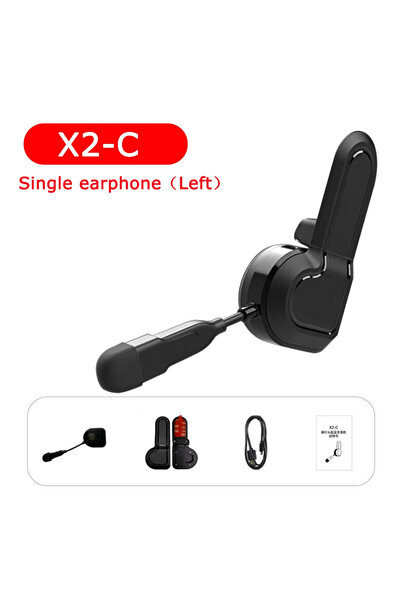 Kebidumei Single Headphone Motorcycle Helmet Headset Wireless Hands-free Call...