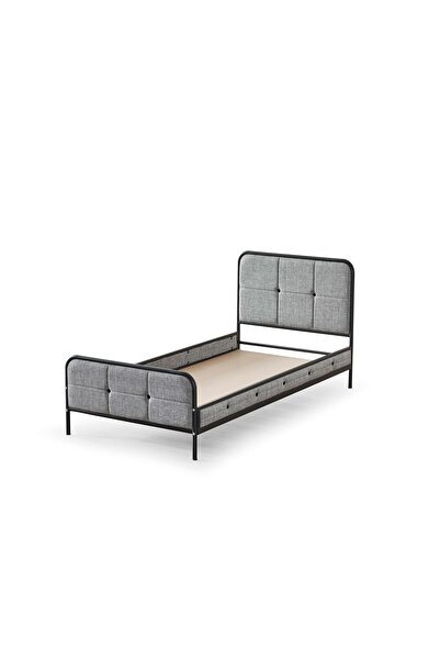 SHOW Liva Karyola 90X190 Metal Tek Kişilik Uyku Seti Herkül Yaylı Yatak