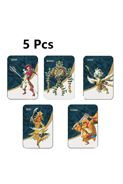 BANDAI 5 pcs zeld mini NEW MINERU TULIN YUNOBO SIDON RIJU Link Princess Tears...