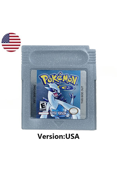 Choice Silver USA HOT USA ESP FRA GBC Pokemon Cartridge Bundle Red/Blue/Cryst...