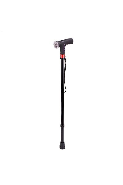 Choice As shown adjustable folding cane smart walking stick with led light Ra...