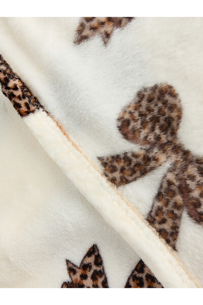 LC Waikiki Alita City Farkıyla Lcw Home Mixed Bow Pattern Double Blanket 200X220 cm