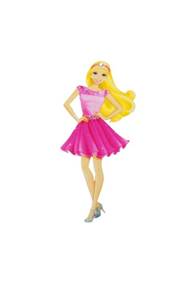 NO BRAND Barbie Ολόσωμη φιγούρα πολύχρωμο plexiglass κρεμαστό 68x30mm