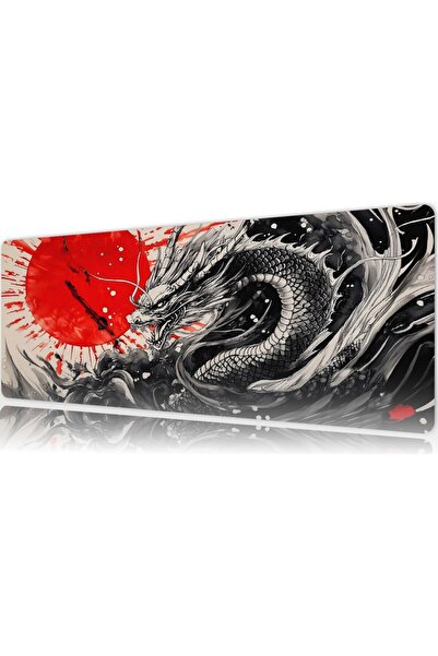 Mess Negozıo Rising Sun Dragon Mousepad, 70x30, 3mm, Kaymaz Taban, Gaming Oyu...
