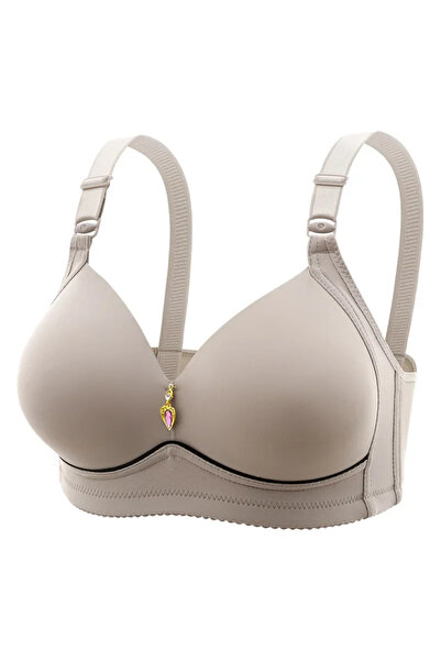 Choice 36-80 AMilk-Grey Mom Brassiere Without Steel Ring Breathable Gathered ...