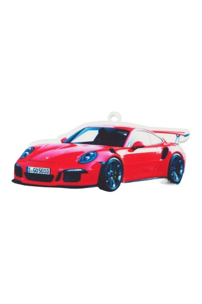 NO BRAND Porsche Carrera Rs κόκκινο μικρό πολύχρωμο plexiglass κρεμαστό 29x61mm