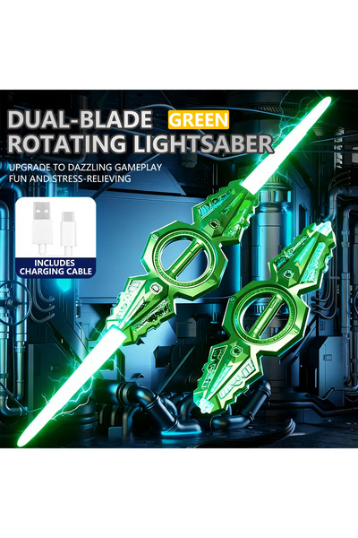 Choice Green Sound & Light Rotate Sword 14 Multi-Color Flash LED Light Shine ...