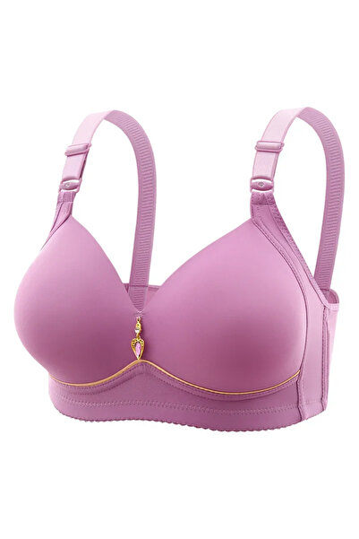 Choice 36-80 APurple Mom Brassiere Without Steel Ring Breathable Gathered Lad...