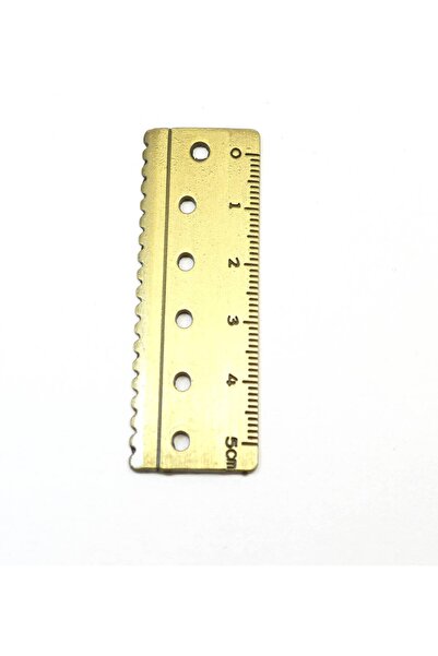 NO BRAND Χάρακας αντικέ μεταλλικό κρεμαστό 21x59mm - Μπρονζέ