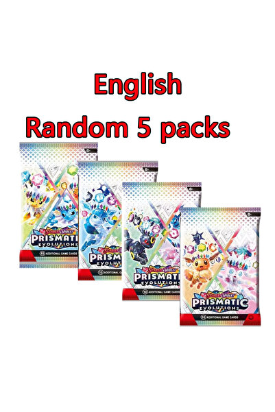 Choice English 5 packs-01 10 Packs Pokémon Bright Stars151 Prismatic Evolutio...