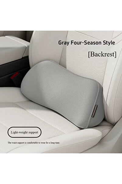 Choice grey Car Seat Pillow Memory Foam Lumbar Support Breathable Back Protec...