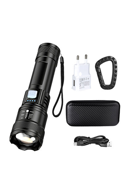 Choice ZOOM 1PC Set A Tactical LED Flashlight 2000LM USB Rechargeable Waterpr...