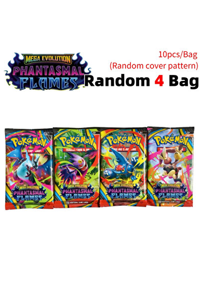 Choice PHANTASMAL-4 bag Pokémon Cards 9+1 Per Pack TCG Mega Evolution Phantas...