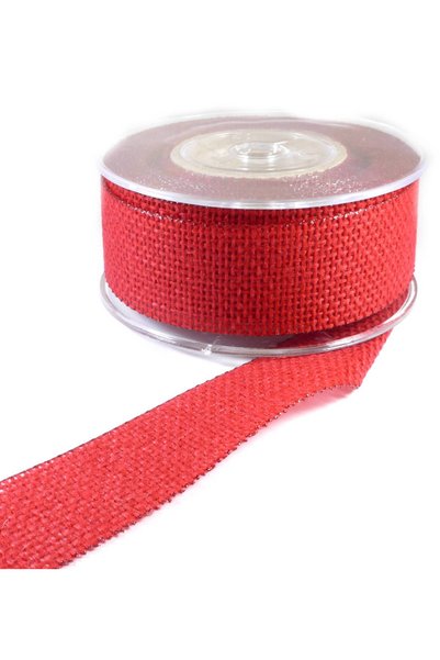 NO BRAND Κορδέλα διάτρητη λινάτσα 35mm/καρούλι 9μέτρα - Κόκκινο