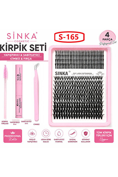 SİNKA Takma Kirpik Demet Kirpik Seti 2 Farklı Model