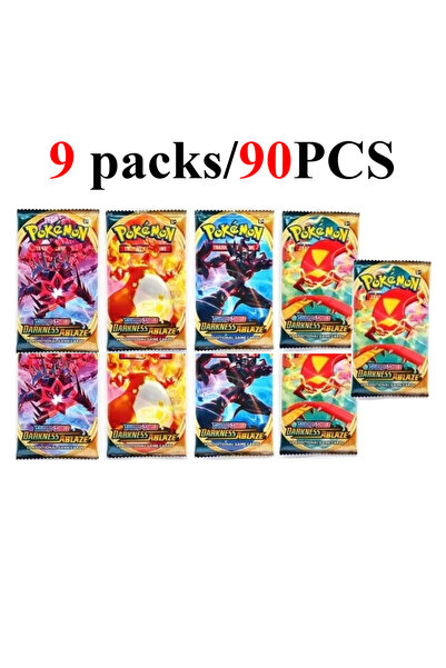 BANDAI DARKNESS 9 packs 90/360PCS Pokémon Card Packs 151， ASCENDED HEROES 。Ev...