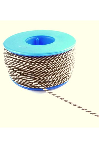 NO BRAND Κορδόνι γυριστό πολυεστερικό 1.5mm/καρούλι 40μέτρα - Καφέ