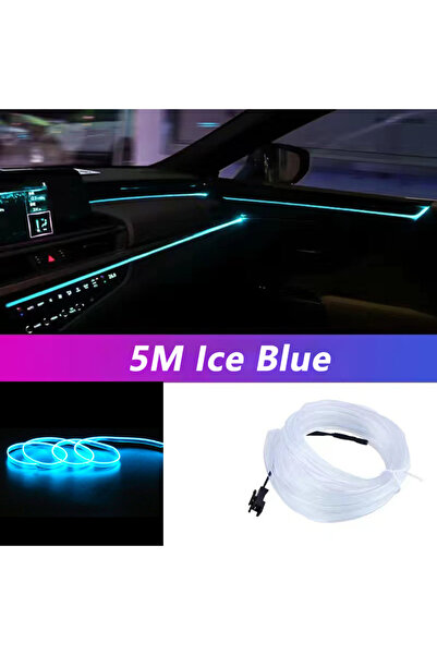Choice USB drive Ice Blue 5M Car Interior Led Strip Light Neon EL Wiring Deco...