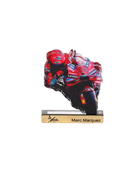 NO BRAND Marc Marquez 93 Ducati plexiglass επιτραπέζιο διακοσμητικό 80x70x8mm