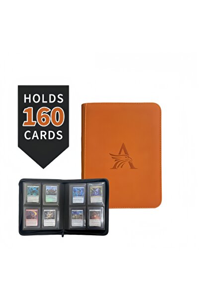 Choice Orange TopLoader 4-Pocket Card Binder (160 Cards) – Black/ Industrial-...