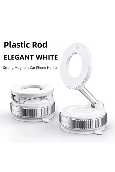 Choice White Vacuum Magnet Car Bracket Multi-angles Adjustment Upgraded Stron...