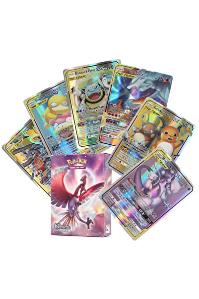 BANDAI 60TAG 60/100Pcs English Pokemon Cards GX Tag Team Vmax EX Mega Shining...