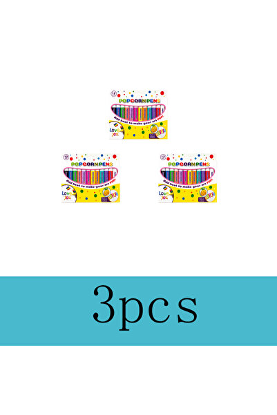 Choice 3boxed Puffy Popcorn Pen Set, Smooth Easy‑to‑Color 3D Art Marker Kit f...