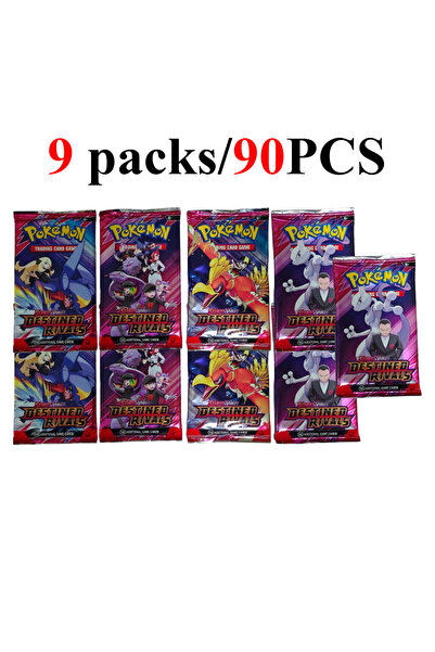 BANDAI DESTINED 9 packs 90/360PCS Pokémon Card Packs 151， ASCENDED HEROES 。Ev...