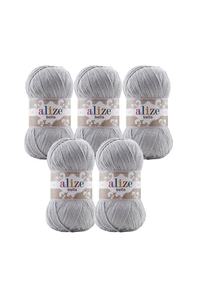 Alize 5 buc. Bella 100 - fir de tricotat - 100% bumbac - 100 grame/ 360 metri