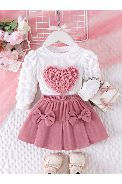 Choice 12-18M Pink 2PCS Autumn New Style For Girls 1-3 Years Old, Comfortable...