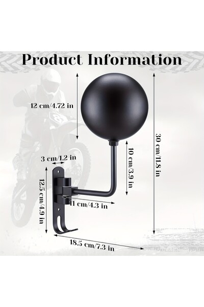 Choice black Multi Unctional Helmet Holder 180° Rotatable Motorcycle Helmet M...