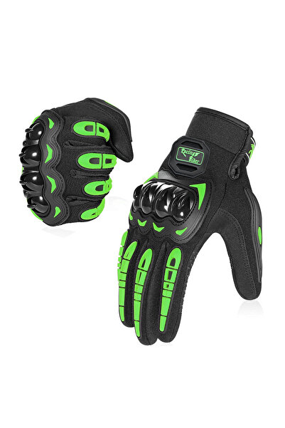 Choice M green Motorcycle Protect Gloves Waterproof Touch Screen Full Finger ...