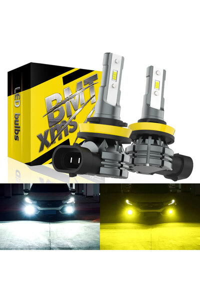 Choice مصباح LED للسيارة أبيض 6500K طراز H10 9145 BMTxms قطعتان 60 واط 12000 ...