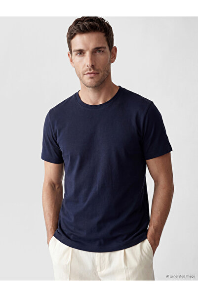 LC Waikiki Quality Parts from Çelebi Store Zero Roba Yaka Men's T-Shirt