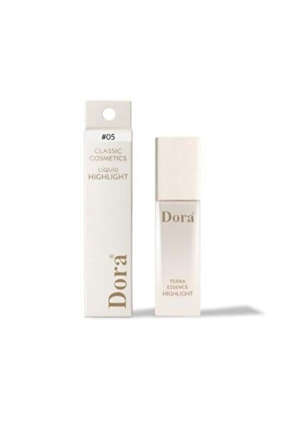 DORA Terra Liquid Highlighter, Shimmering Silver for Face, for Natural Radian...