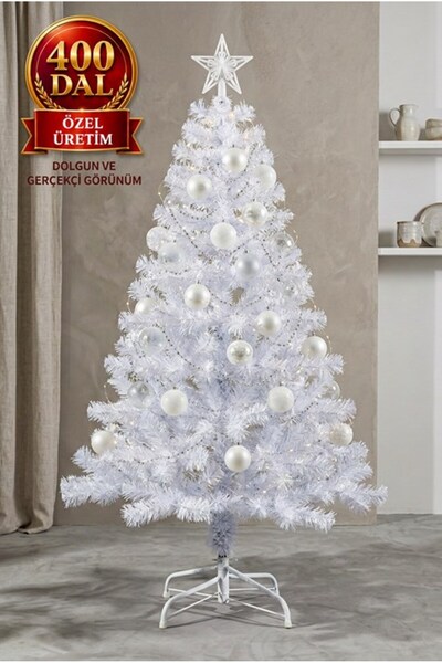 Begin Power 150 Cm Lüks Beyaz Yılbaşı Ağacı 400 Dallı Özel Üretim Noel Ağacı ...