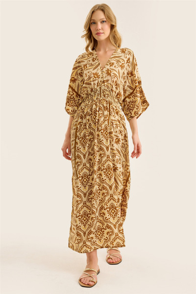 HomeStore Long Dv Collar Dress